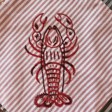 Serviette de table crustacé
