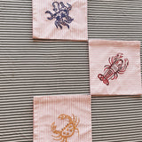 Serviette de table crustacé