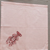 Serviette de table crustacé