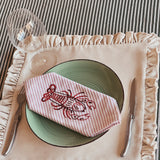 Serviette de table crustacé