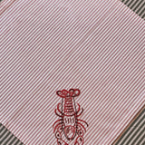 Serviette de table crustacé